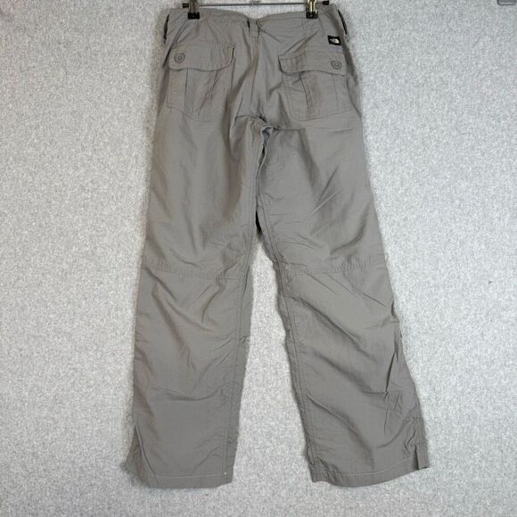 The North Face Womens Size 4 Long Pants Olive Green Drawstring Waist Pockets - Picture 4 of 9